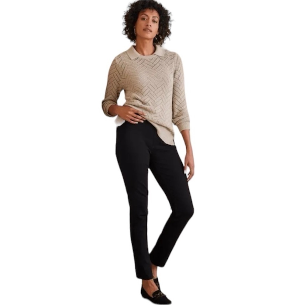 Soft Surroundings The Ultimate High Rise Slim Skinny Stretch Jeans Black Size 1X